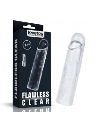 Прозрачная насадка-удлинитель Flawless Clear Penis Sleeve Add 1 - 15,5 см. - Lovetoy - в Уфе купить с доставкой