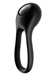 Черное эрекционное виброкольцо Majestic Duo - Satisfyer - в Уфе купить с доставкой