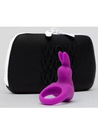 Фиолетовое эрекционное виброкольцо Happy Rabbit Cock Ring Kit - Happy Rabbit - в Уфе купить с доставкой