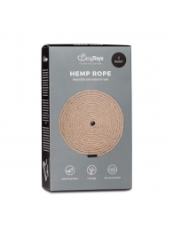 Пеньковая веревка для связывания Hemp Rope - 5 м. - Easy toys - купить с доставкой в Уфе