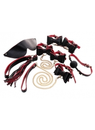 Черно-красный бондажный набор Bow-tie - ToyFa - купить с доставкой в Уфе