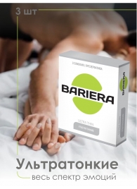 Ультратонкие презервативы Bariera Ultra Thin - 3 шт. - Bariera - купить с доставкой в Уфе