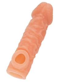 Телесная закрытая насадка с шершавой головкой Cock Sleeve Size S - 13,8 см. - KOKOS - в Уфе купить с доставкой Телесная закрытая насадка с шершавой головкой Cock Sleeve Size S - 13,8 см. - KOKOS - в Уфе купить с доставкой