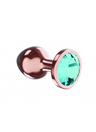 Пробка цвета розового золота с малиновым кристаллом Diamond Topaz Shine L - 8,3 см. - Lola Games - купить с доставкой в Уфе