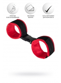 Красно-черные велюровые оковы Anonymo - ToyFa - купить с доставкой в Уфе