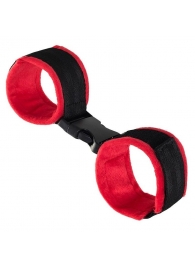 Красно-черные велюровые оковы Anonymo - ToyFa - купить с доставкой в Уфе