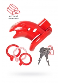 Красный мужской пояс верности из пластика - ToyFa - купить с доставкой в Уфе