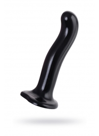 Черный стимулятор для пар P G-Spot Dildo Size M - 18 см. - Strap-on-me - в Уфе купить с доставкой