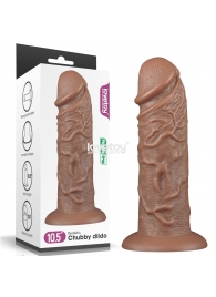 Коричневый фаллоимитатор Cubby dildo - 26,6 см. - Lovetoy в Уфе Коричневый фаллоимитатор Cubby dildo - 26,6 см. - Lovetoy