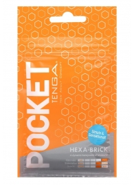 Карманный мастурбатор HEXA-BRICK - Tenga - в Уфе купить с доставкой