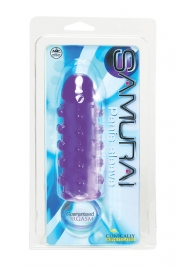 Закрытая фиолетовая насадка с пупырышками SAMURAI PENIS SLEEVE PURPLE - 14,5 см. - NMC - в Уфе купить с доставкой