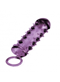 Закрытая фиолетовая насадка с пупырышками SAMURAI PENIS SLEEVE PURPLE - 14,5 см. - NMC - в Уфе купить с доставкой