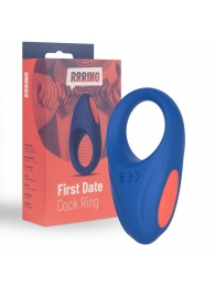 Синее эрекционное кольцо RRRING First Date Cock Ring - FeelzToys - в Уфе купить с доставкой