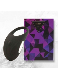 Черное эрекционное виброкольцо Thor Cockring - FeelzToys - в Уфе купить с доставкой