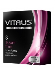 Ультратонкие презервативы VITALIS PREMIUM super thin - 3 шт. - Vitalis - купить с доставкой в Уфе