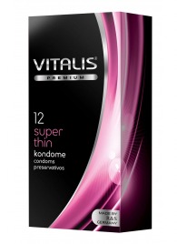 Ультратонкие презервативы VITALIS PREMIUM super thin - 12 шт. - Vitalis - купить с доставкой в Уфе