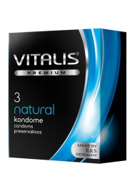 Классические презервативы VITALIS PREMIUM natural - 3 шт. - Vitalis - купить с доставкой в Уфе