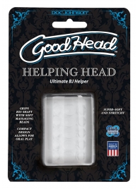 Прозрачный мастурбатор HELPING HEAD - Doc Johnson - в Уфе купить с доставкой