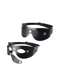 Черная кожаная маска  Новичок - Sitabella - купить с доставкой в Уфе