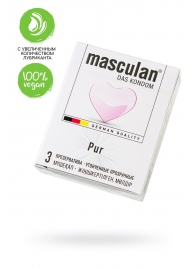 Супертонкие презервативы Masculan Pur - 3 шт. - Masculan - купить с доставкой в Уфе