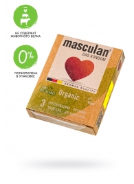 Экологически чистые презервативы Masculan Organic - 3 шт. - Masculan - купить с доставкой в Уфе