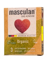 Экологически чистые презервативы Masculan Organic - 3 шт. - Masculan - купить с доставкой в Уфе