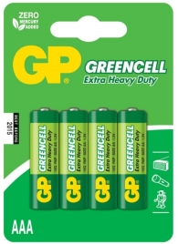 Батарейки солевые GP GreenCell AAA/R03G - 4 шт. - Элементы питания - купить с доставкой в Уфе