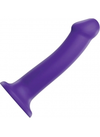 Фиолетовый фаллоимитатор-насадка Strap-On-Me Dildo Dual Density size L - 19 см. - Strap-on-me - купить с доставкой в Уфе