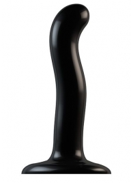 Черный фаллоимитатор-насадка Strap-On-Me P G spot Dildo size S - 16,4 см. - Strap-on-me - купить с доставкой в Уфе