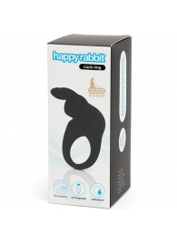 Черное эрекционное виброкольцо Happy Rabbit Rechargeable Rabbit Cock Ring - Happy Rabbit - в Уфе купить с доставкой