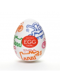 Мастурбатор-яйцо Keith Haring EGG STREET - Tenga - в Уфе купить с доставкой