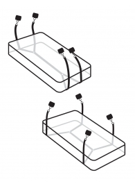 Фиксаторы для кровати WRAPAROUND MATTRESS RESTRAIN - Pipedream - купить с доставкой в Уфе