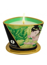 Массажная свеча Exotic Green Tea с ароматом зелёного чая - 170 мл. - Shunga - купить с доставкой в Уфе