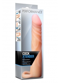 Телесная насадка на пенис Cock Xtender - 17,7 см. - Blush Novelties - в Уфе купить с доставкой