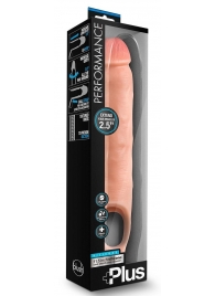 Телесная насадка-удлинитель 11.5 Inch Silicone Cock Sheath Penis Extender - 29,2 см. - Blush Novelties - в Уфе купить с доставкой