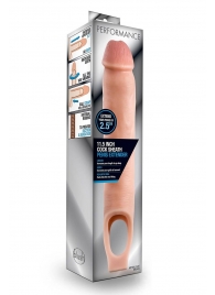 Телесная насадка на пенис 11.5 Inch Cock Sheath Penis Extender - 29,2 см. - Blush Novelties - в Уфе купить с доставкой