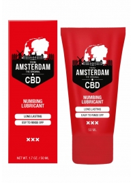 Пролонгирующий лубрикант Numbing CBD from Amsterdam - 50 мл. - Shots Media BV - купить с доставкой в Уфе