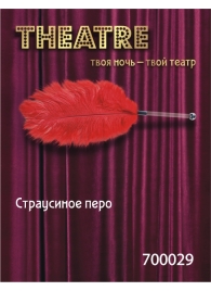 Красное страусовое пёрышко - ToyFa - купить с доставкой в Уфе