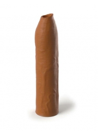 Кофейная насадка-удлинитель Uncut Silicone Penis Enhancer - 17,8 см. - Pipedream - в Уфе купить с доставкой