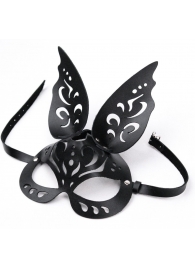 Черная ажурная маска  Зайка  с ушками - Crazy Handmade - купить с доставкой в Уфе