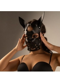 Черная маска  Собака  с ушками - Crazy Handmade - купить с доставкой в Уфе