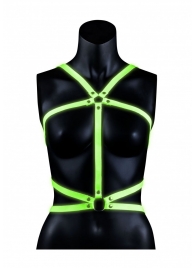 Портупея Body Harness с неоновым эффектом - размер L-XL - Shots Media BV - купить с доставкой в Уфе