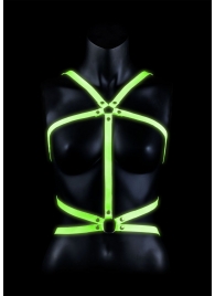 Портупея Body Harness с неоновым эффектом - размер L-XL - Shots Media BV - купить с доставкой в Уфе