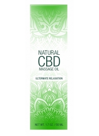 Массажное масло Natural CBD Massage Oil - 50 мл. - Shots Media BV - купить с доставкой в Уфе