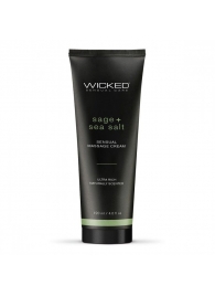 Массажный легкий крем WICKED Sage plus Sea Salt - 120 мл. - Wicked - купить с доставкой в Уфе