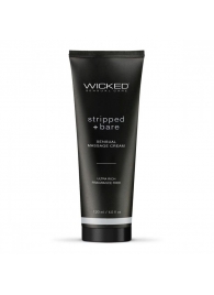 Массажный легкий крем WICKED Stripped plus Bare - 120 мл. - Wicked - купить с доставкой в Уфе