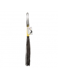 Черная плеть с желтой рукоятью Boundless Flogger - 69,25 см. - California Exotic Novelties - купить с доставкой в Уфе