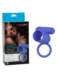 Синее эрекционное виброкольцо Silicone Rechargeable Endless Desires Enhancer - California Exotic Novelties - в Уфе купить с доставкой