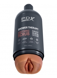 Мастурбатор-вагина цвета карамели Shower Therapy Soothing Scrub - Pipedream - в Уфе купить с доставкой