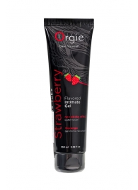 Интимный гель на водной основе Lube Tube Strawberry с клубничным вкусом - 100 мл. - ORGIE - купить с доставкой в Уфе